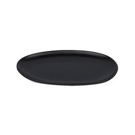 Avet Fuente Oval 25 cm Stoneware Black Semi Mate